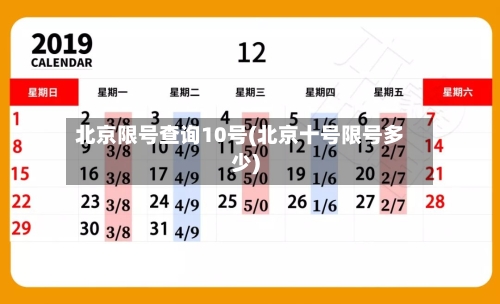 北京限号查询10号(北京十号限号多少)-第2张图片