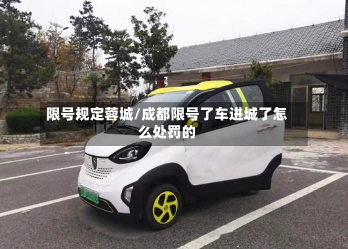 限号规定蓉城/成都限号了车进城了怎么处罚的-第2张图片