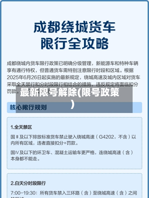 最新限号解除(限号政策)