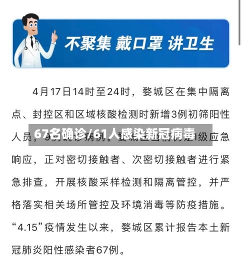 67名确诊/61人感染新冠病毒