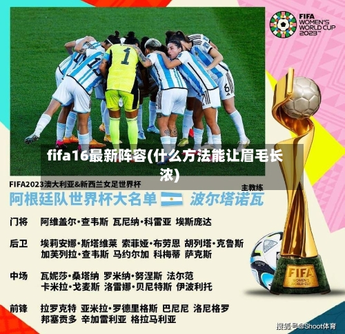 fifa16最新阵容(什么方法能让眉毛长浓)-第2张图片