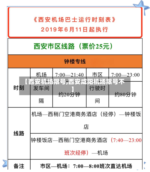 【西安机场限号,西安咸阳机场限号不】