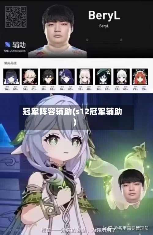 冠军阵容辅助(s12冠军辅助)-第1张图片
