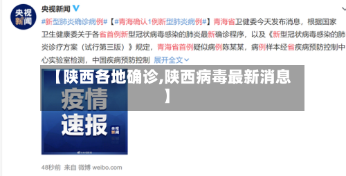 【陕西各地确诊,陕西病毒最新消息】-第2张图片
