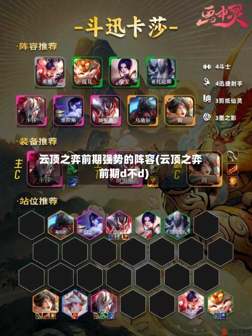 云顶之弈前期强势的阵容(云顶之弈前期d不d)