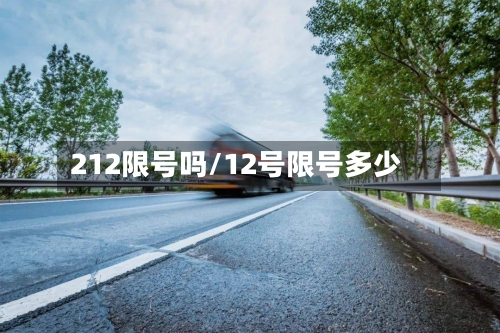 212限号吗/12号限号多少-第2张图片