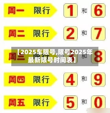【2025车限号,限号2025年最新限号时间表】-第3张图片