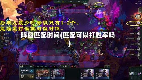 阵容匹配时间(匹配可以打胜率吗)