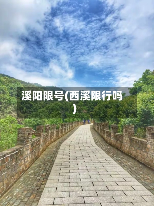 溪阳限号(西溪限行吗)-第2张图片
