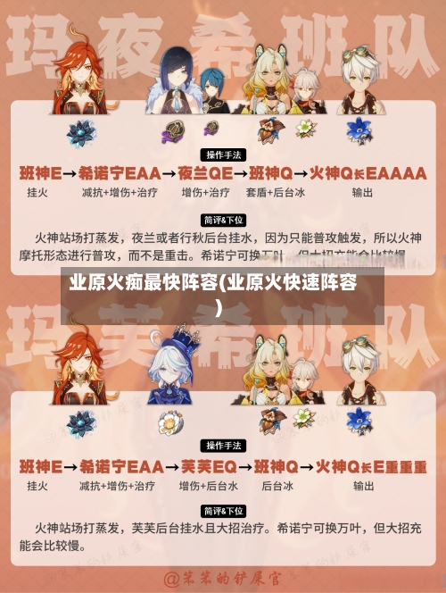 业原火痴最快阵容(业原火快速阵容)-第2张图片