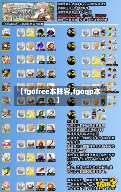【fgofree本阵容,fgoqp本】