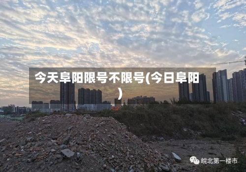 今天阜阳限号不限号(今日阜阳)