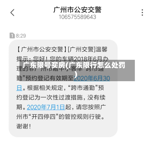 广东限号买房(广东限行怎么处罚)-第3张图片