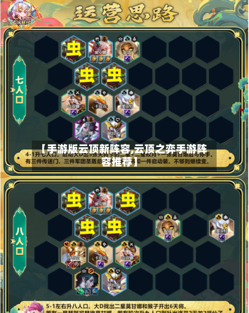 【手游版云顶新阵容,云顶之弈手游阵容推荐】