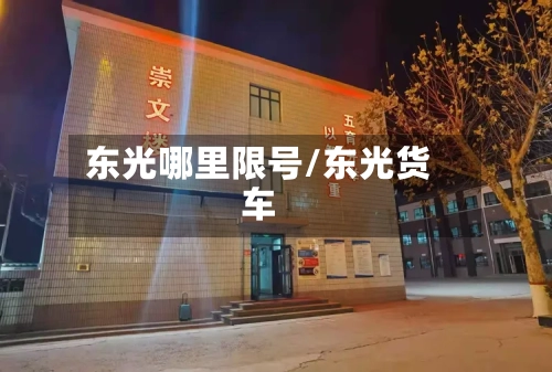 东光哪里限号/东光货车-第2张图片