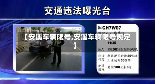 【安溪车辆限号,安溪车辆限号规定】