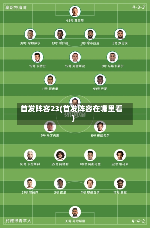 首发阵容23(首发阵容在哪里看)-第3张图片