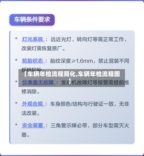 【车辆年检流程简化,车辆年检流程图】