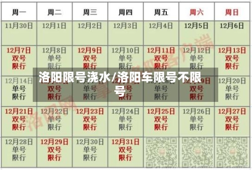 洛阳限号浇水/洛阳车限号不限号-第2张图片