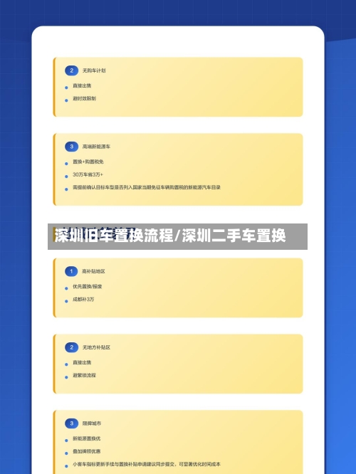 深圳旧车置换流程/深圳二手车置换