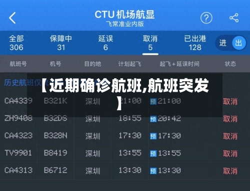 【近期确诊航班,航班突发】