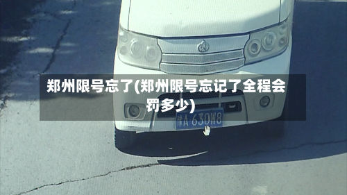 郑州限号忘了(郑州限号忘记了全程会罚多少)