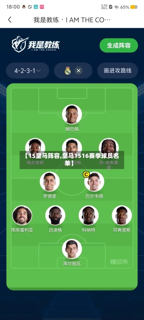 【15皇马阵容,皇马1516赛季球员名单】-第3张图片