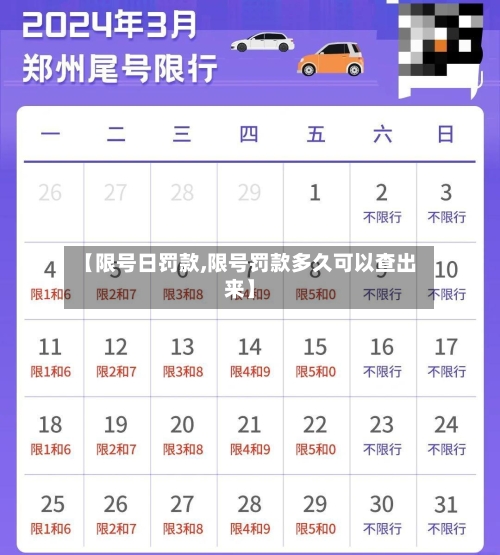 【限号日罚款,限号罚款多久可以查出来】-第3张图片
