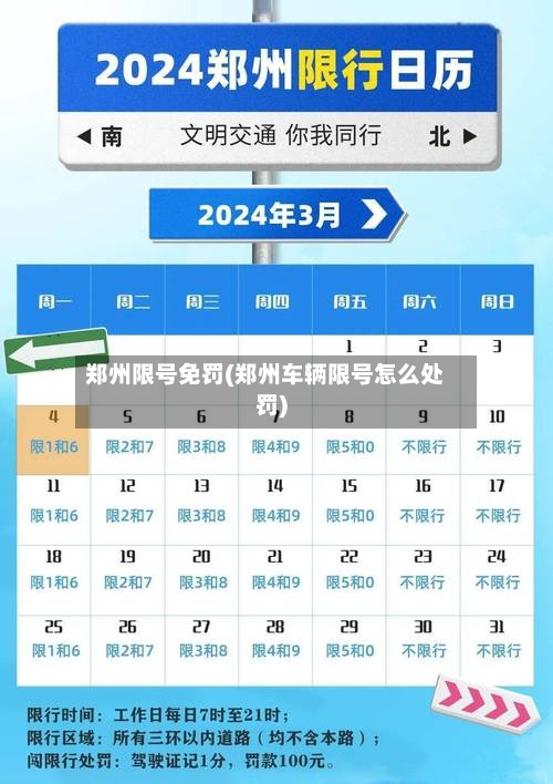 郑州限号免罚(郑州车辆限号怎么处罚)-第2张图片