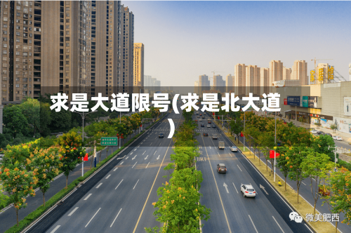 求是大道限号(求是北大道)-第2张图片