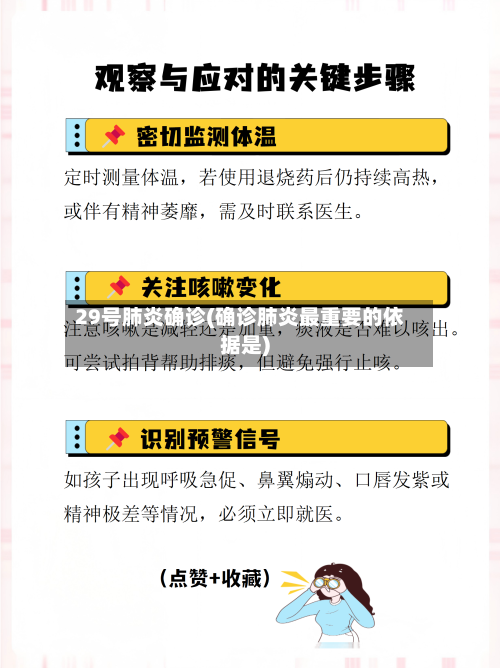 29号肺炎确诊(确诊肺炎最重要的依据是)