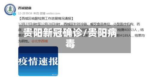 贵阳新冠确诊/贵阳病毒-第3张图片