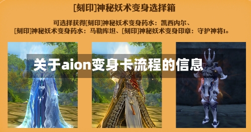 关于aion变身卡流程的信息