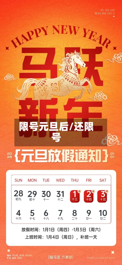 限号元旦后/还限号-第3张图片