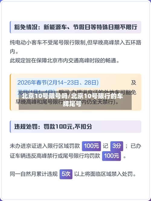 北京10号限号吗/北京10号限行的车牌尾号-第2张图片