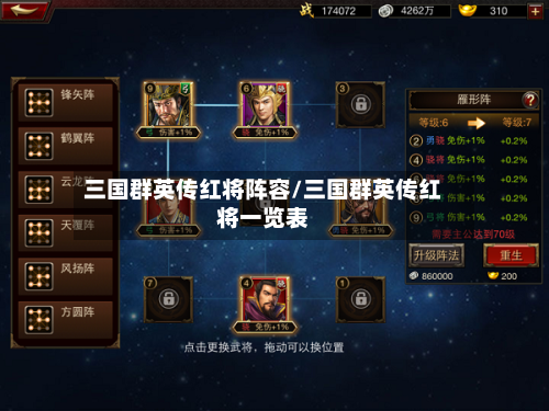 三国群英传红将阵容/三国群英传红将一览表-第2张图片