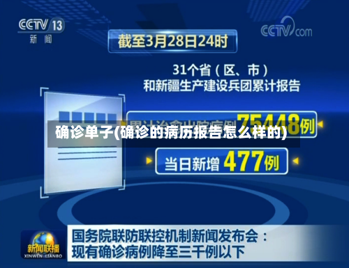 确诊单子(确诊的病历报告怎么样的)