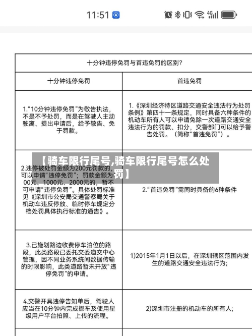 【骑车限行尾号,骑车限行尾号怎么处罚】-第2张图片