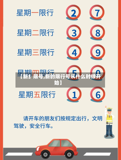 【新纟限号,新的限行号从什么时候开始】