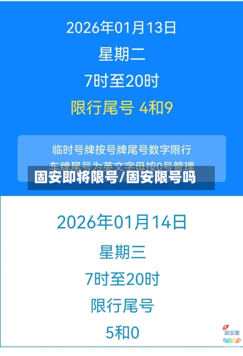 固安即将限号/固安限号吗-第3张图片
