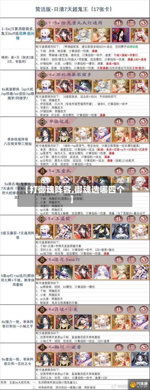【打御魂阵容,御魂选哪四个】-第3张图片