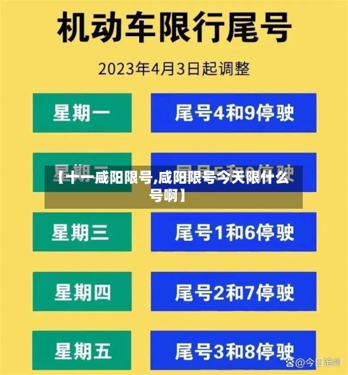 【十一咸阳限号,咸阳限号今天限什么号啊】-第3张图片