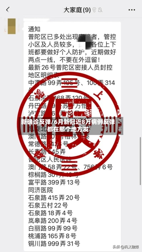 新确诊反弹/6月新冠近8万病例反弹都在那个地方发