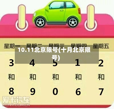10.11北京限号(十月北京限号)-第2张图片