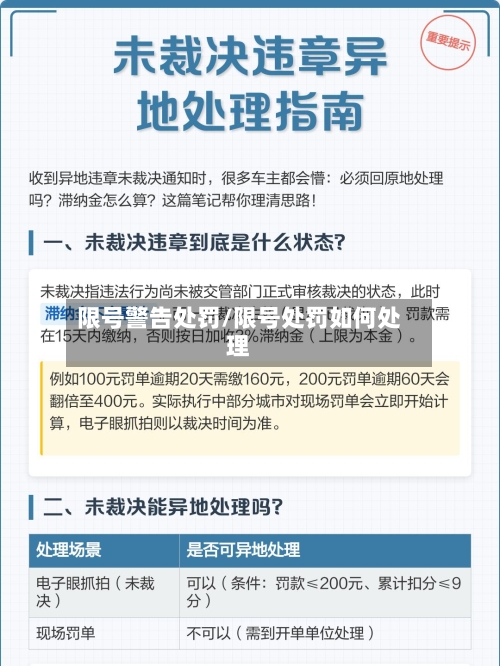 限号警告处罚/限号处罚如何处理-第2张图片