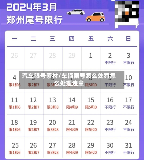 汽车限号素材/车辆限号怎么处罚怎么处理违章