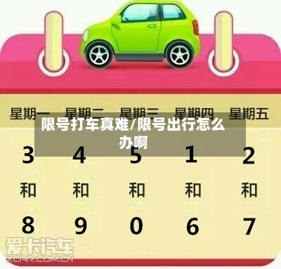 限号打车真难/限号出行怎么办啊-第2张图片