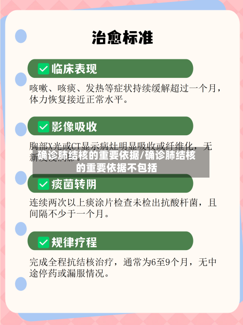 确诊肺结核的重要依据/确诊肺结核的重要依据不包括-第2张图片