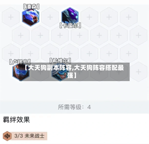 【大天狗副本阵容,大天狗阵容搭配最强】