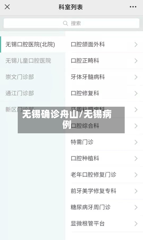 无锡确诊舟山/无锡病例